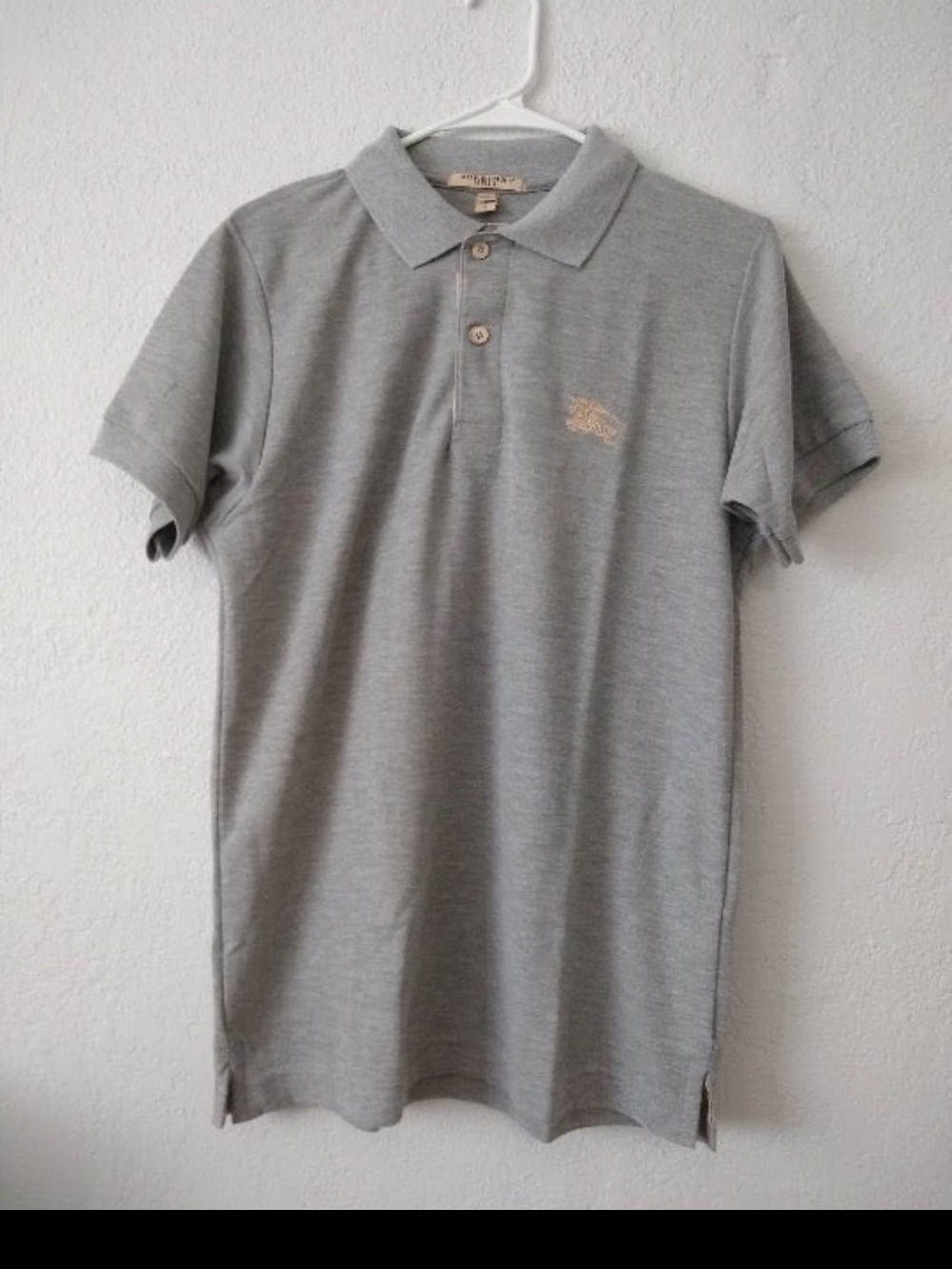 Burberry Light Gray Shirt LARGE